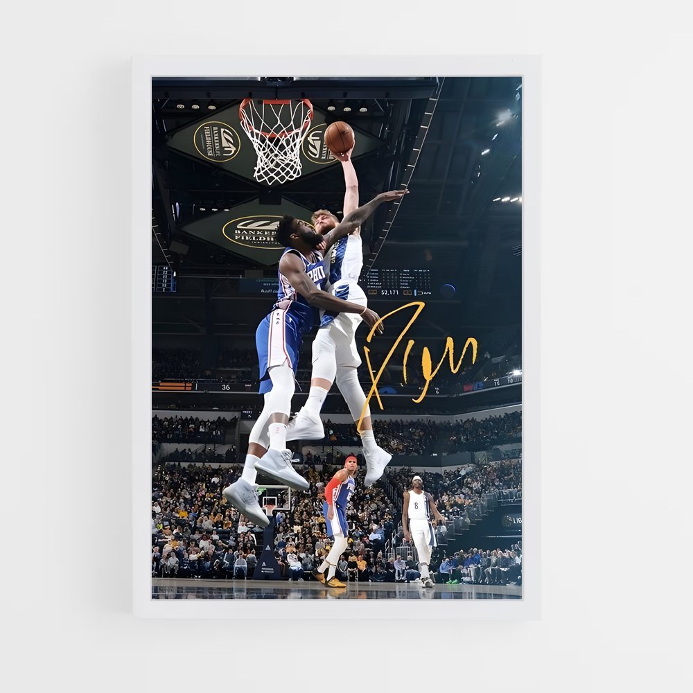 Poster Saut de Domantas – affiche Basketball (vue 3)